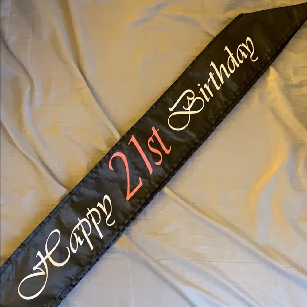 birthday sash